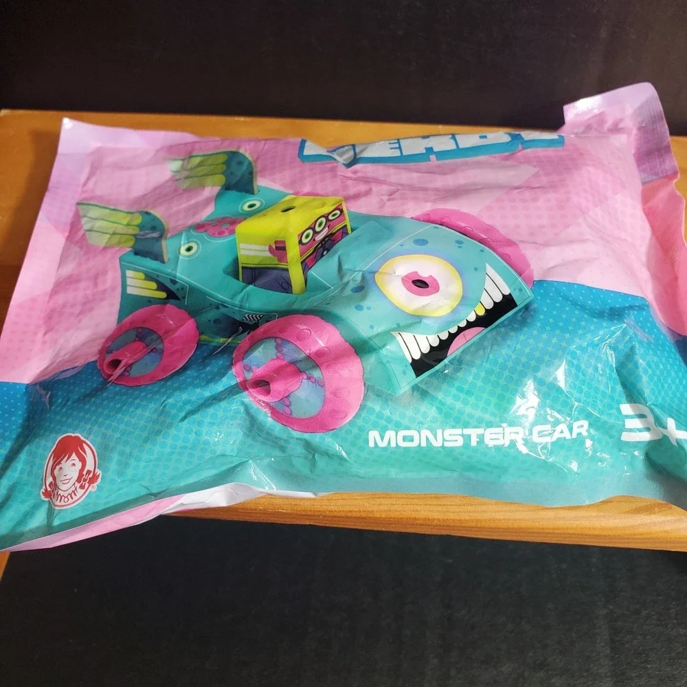 Wendy's Square Cup DERBY Monster Car Build Kit Kids Happy Meal Toy 3+ NEW